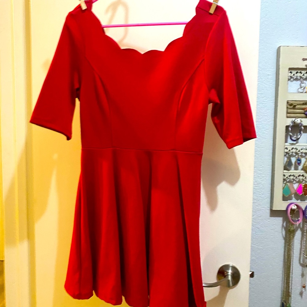 Red dress